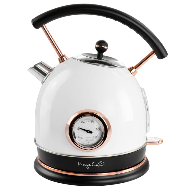 Megachef 1,9 Quart Halbkreis Elektrischer Teekessel Weiß 3