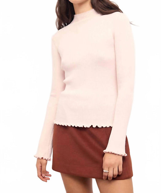 MINKPINK Saga Knit Top Pink Large 3