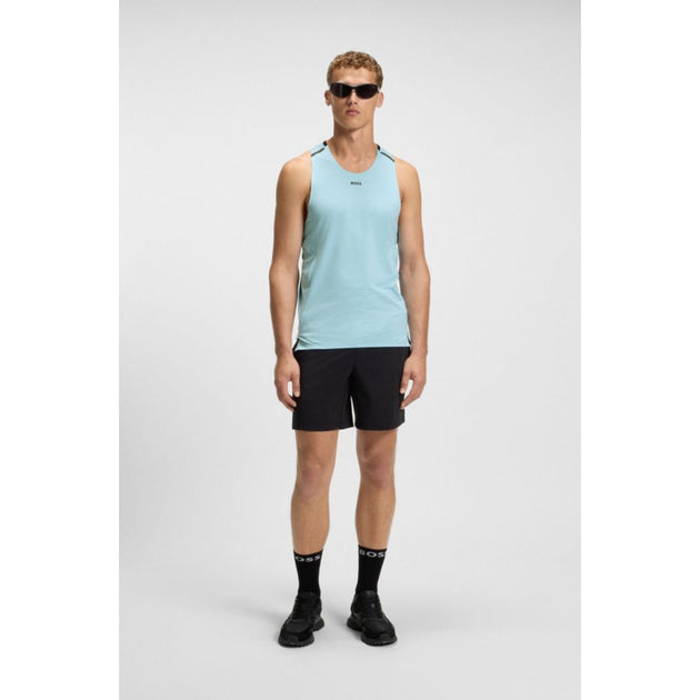 Boss Active Mesh-Jersey Tank Top Blue XXL 3