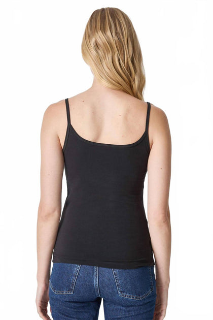 Lilla P Cotton Scoop Neck Camisole Black XLarge 3