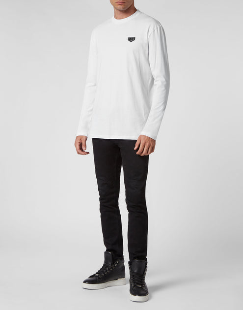 Philipp Plein Rundhals Langarm T-Shirt - Weiß, XL 3