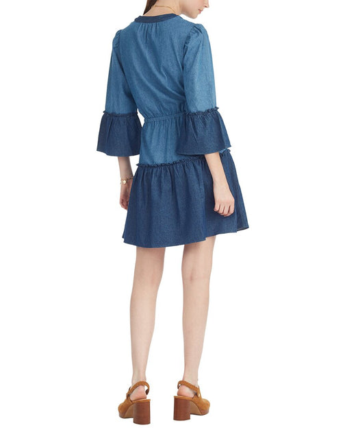 Draper James Avery Shirtdress Blue Medium 3