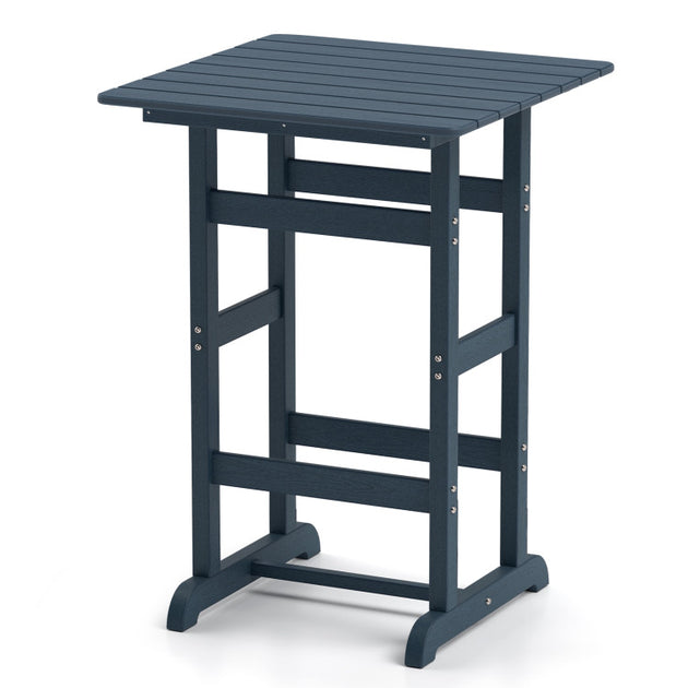 Hivvago 30 Inch Square Bar Table Black 5