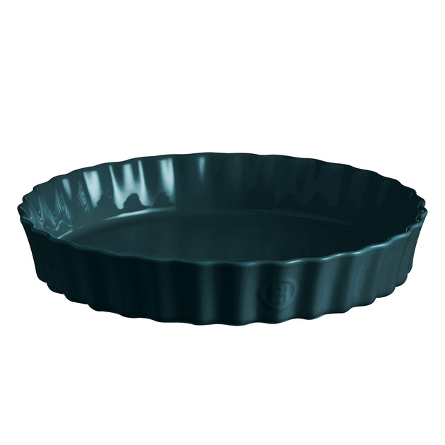 Emile Henry Deep Tart Dish White 32cm x 5.5cm 2
