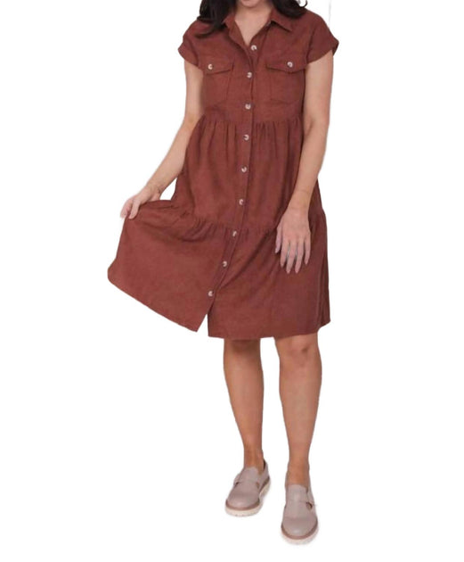 Mikarose Emerson Dress Brown Small 2