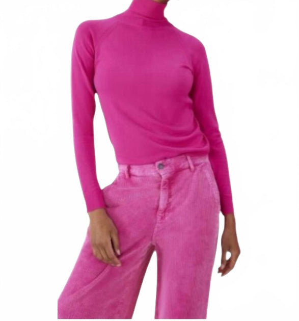 Summum Turtleneck Knit Sweater Pink XLarge 2