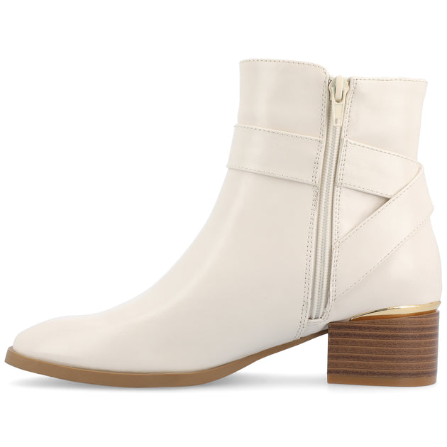 Journee Collection Elley Booties Brown US 7.5 3