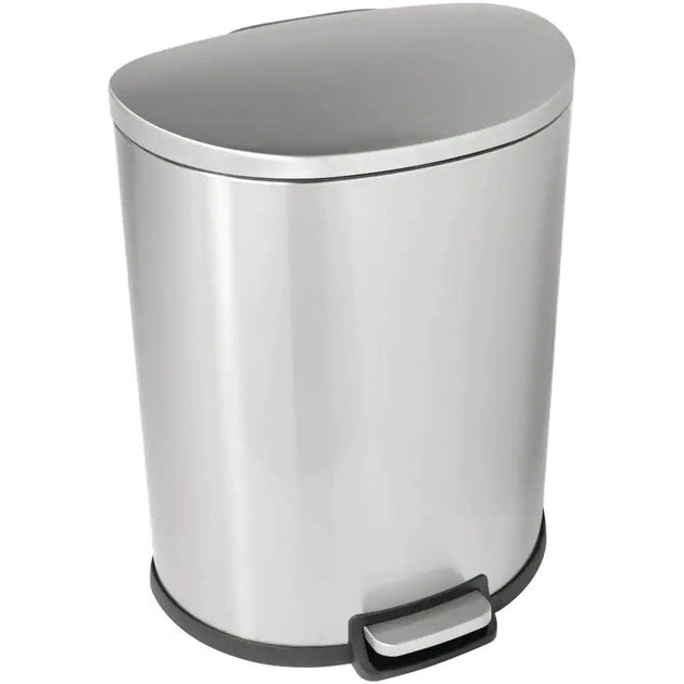 Hivvago Step-on Trash Can Silver 3