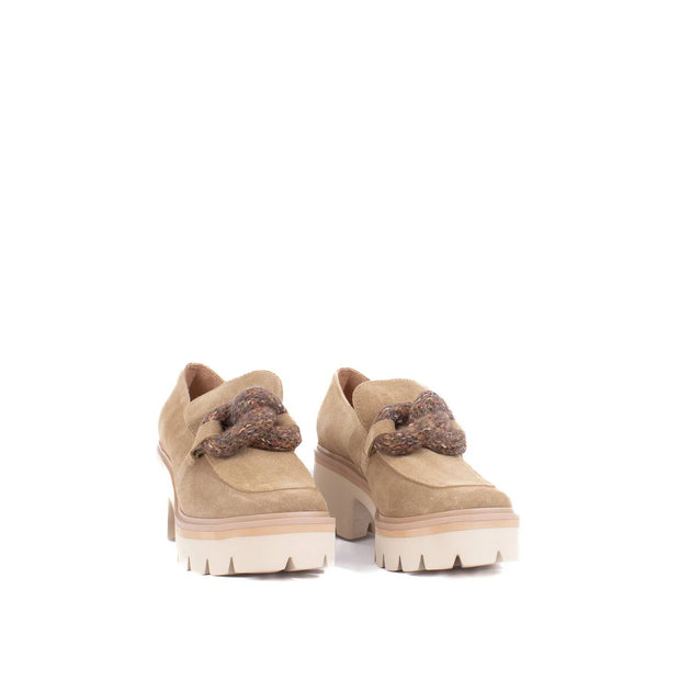 ALL BLACK Link Lug Heeled Loafer Beige EU 37 4
