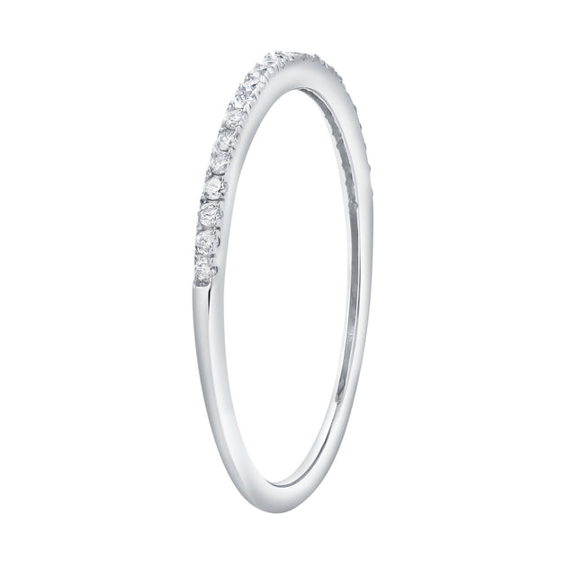 LuvMyJewelry Eternelle Diamond Band Silver US 8 4