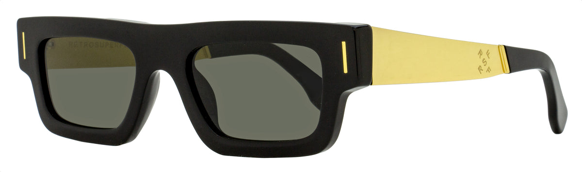 Retrosuperfuture Colpo Francis Sunglasses Black/Gold 52mm 2