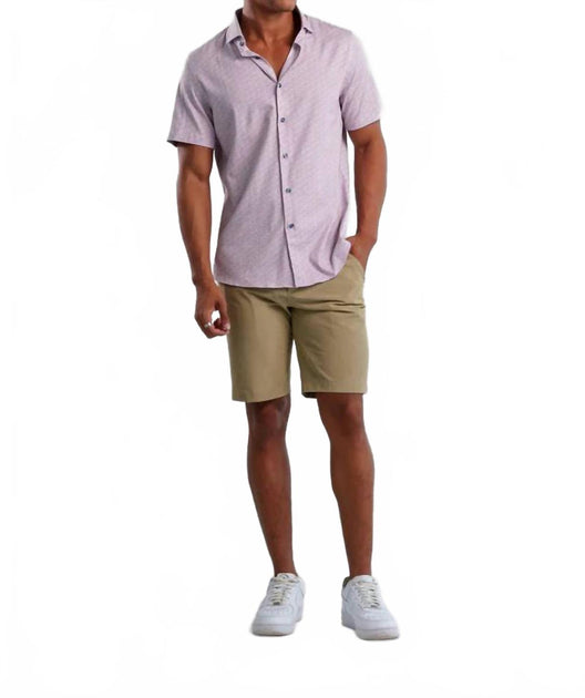 Stone Rose Nova Artisanal Ditsy Polo Purple XL 4