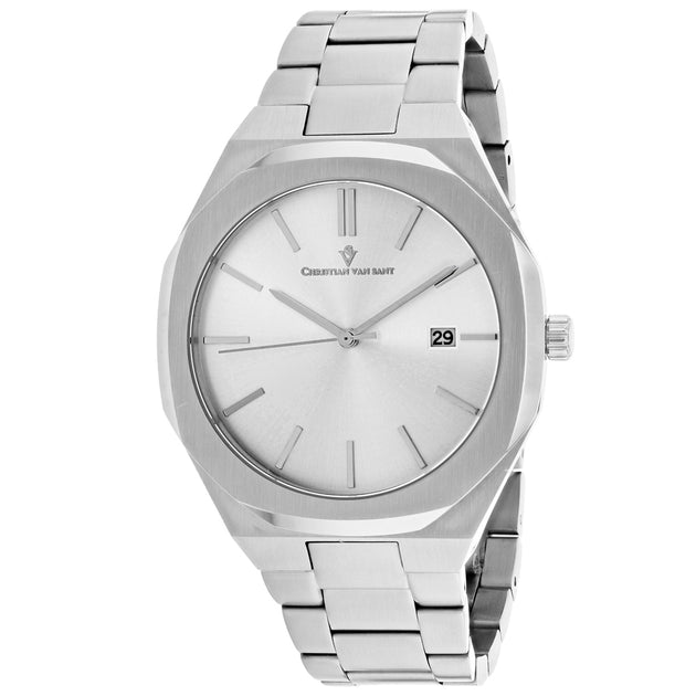 Christian Van Sant Octavius Watch Silver 42mm 4