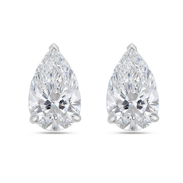Diana M. 3ct Lab Grown Diamond Studs Silver 3