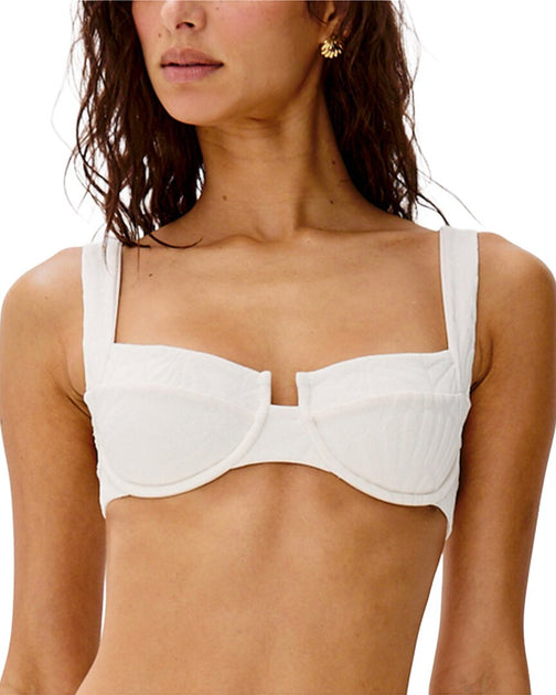 L Space Bianca Underwire Top White Large 2