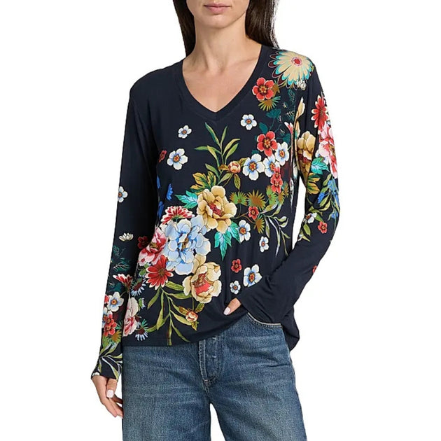 Johnny Was Janie Tee Blue XSmall 3