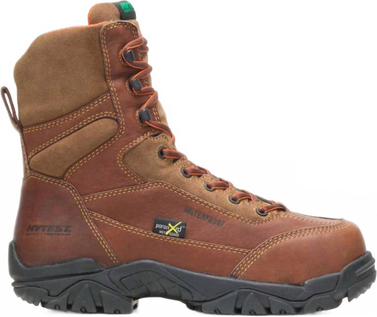 HYTEST Apex Mid Lace-Up Composite Toe Safety Work Boots Brown US 9 3