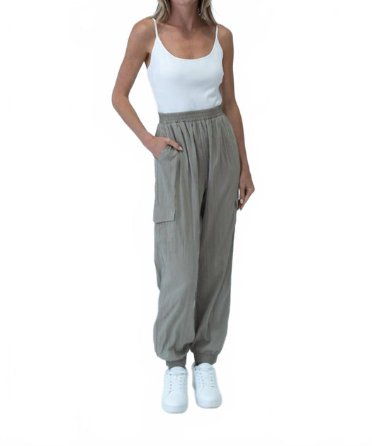 SIX/FIFTY Lindsey Cargo Jumpsuit Beige XSmall 2