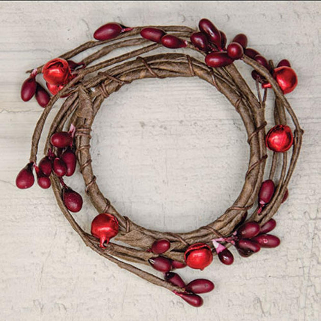 Hivvago Bell & Burgundy Pip Ring 1-1/2 inch 2