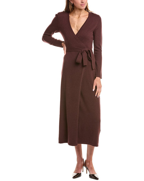 astrid wool-cashmere midi wrap dress Diane Von Furstenberg Astrid Wool And Cashmere-Blend Midi Wrap Dress -  Emerald - 55% Off