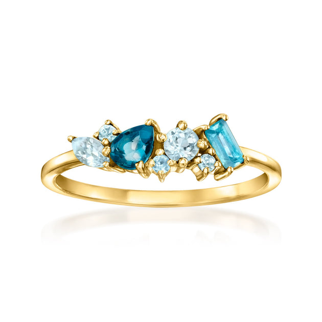 Ross-Simons RS Pure Blue Topaz Ring US 8 2