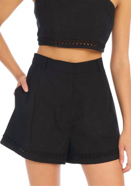 ALLISON NEW YORK Elise Shorts Black Medium 2