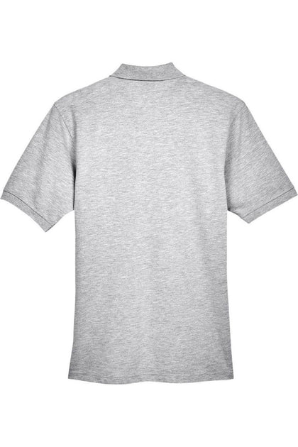 Harriton Easy Blend Polo Grey Medium 3