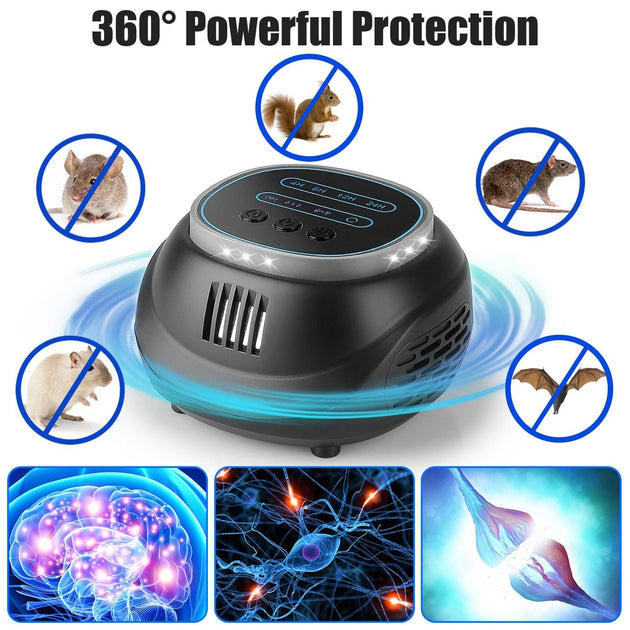 ERUULE GPCT5491 Ultrasonic Rodent Repellent Black 4