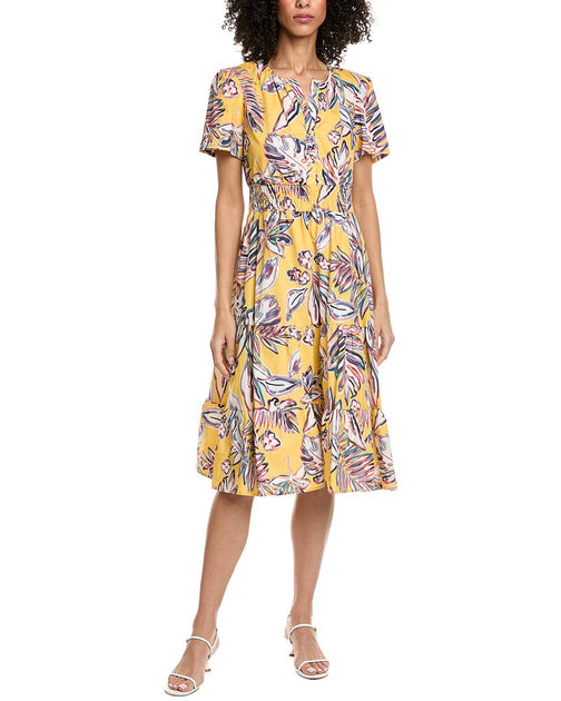 Nanette Lepore Short Sleeve Maxi Dress Yellow Medium 2