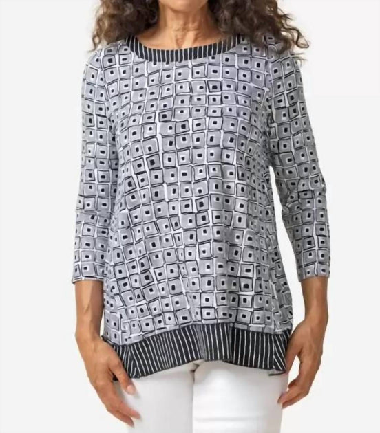 Habitat Travel Mix Pleat Back Tunic Top Grey Small 2