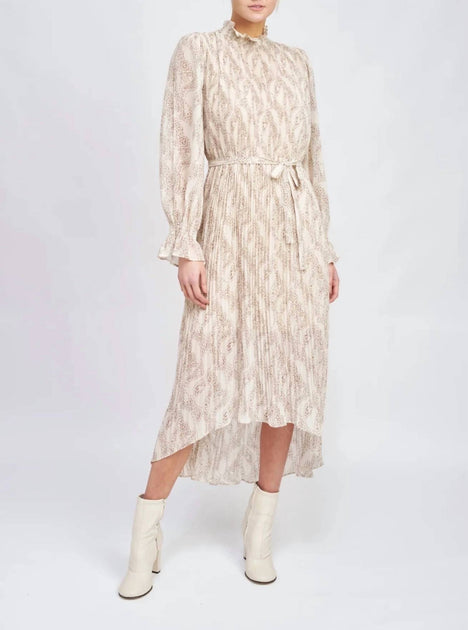En Saison Ever Robe Plissée Beige Medium 2