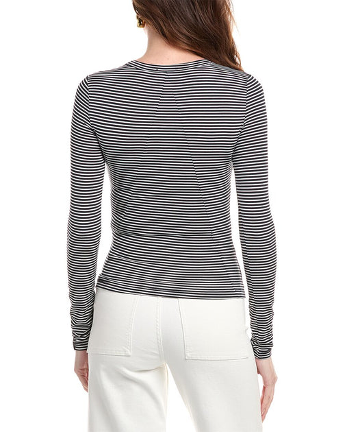 rag & bone Luca Stripe T-Shirt Black / XXS 3