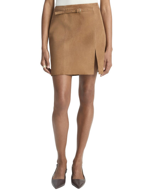  Vince Mid Rise Straight Skirt Brown 14 2