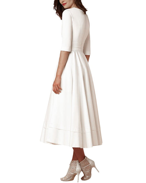 Silvia Rufino Kleid Weiß US 10 3