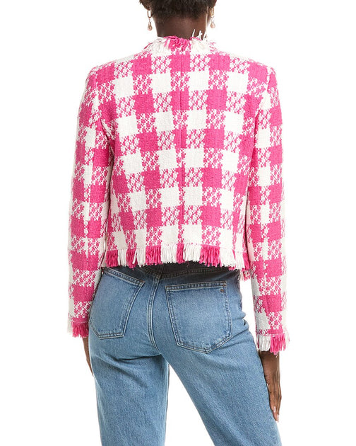 Oscar de la Renta Wool-Blend Jacket Pink US 2 3
