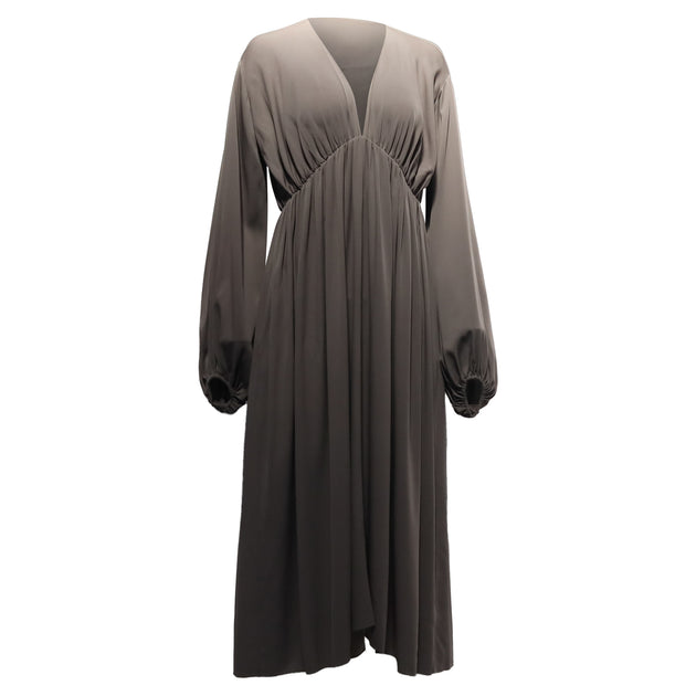 The Row Sasha Gathered Midi Dress 2