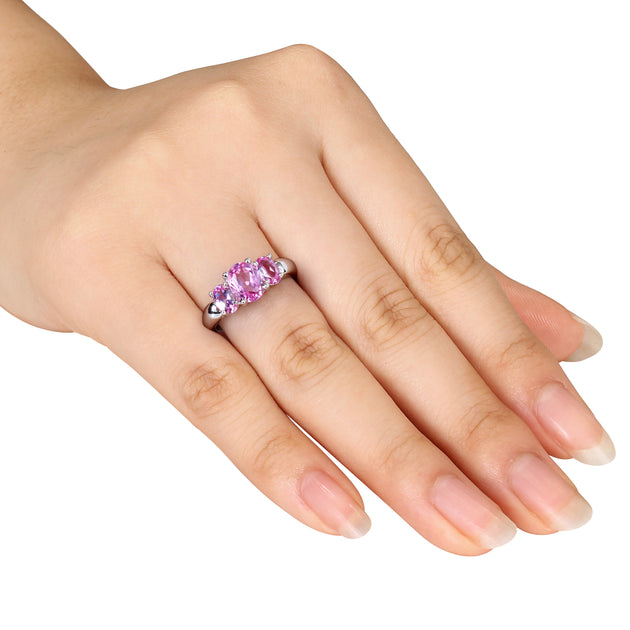 Mimi & Max 3-Stone Ring Pink US 10 3
