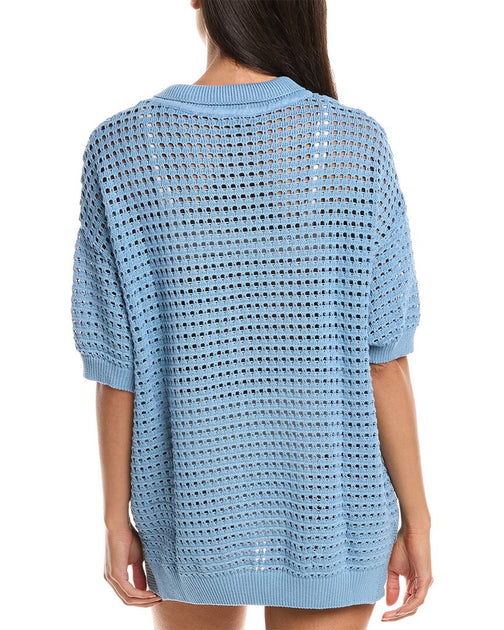 HAIGHT Joana Knit Shirt Blue Large 3