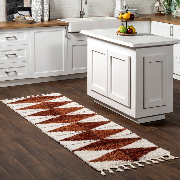 nuLOOM Kali Shaggy Diamond Tassel Teppich 2