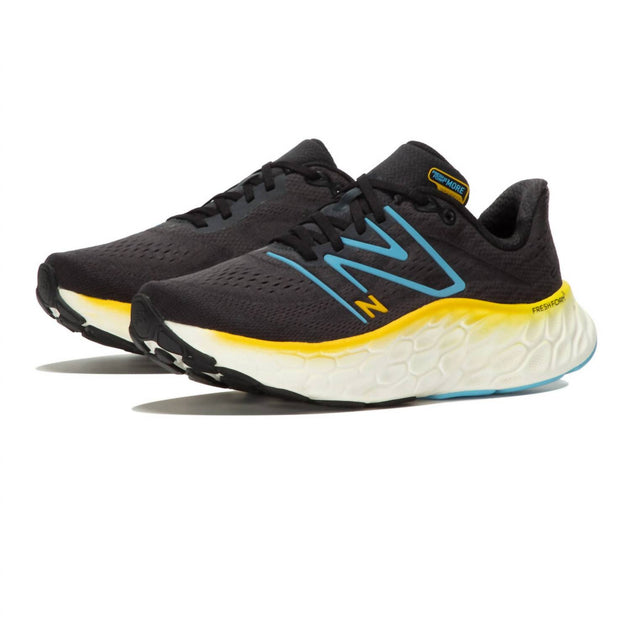 New Balance Men's Fresh Foam X More V4 Running Shoes In Black/coastal ...