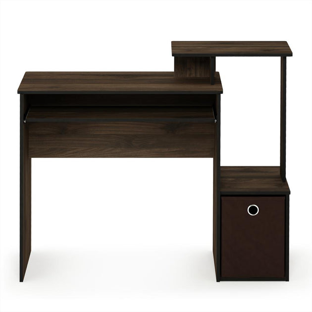 Furinno 12095CWN/DBR Computer Desk Columbia Walnut/Dark Brown 4