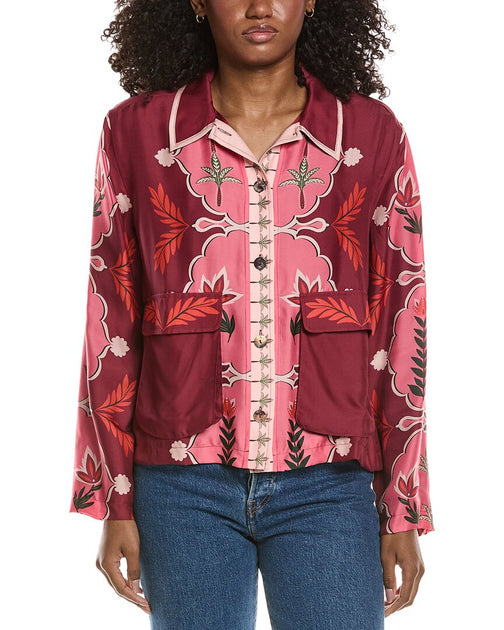 Johnny Was Shannon Jacket Pink Large 2