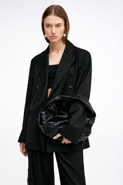 Marcella Allison Top Handle Purse Black Large 2
