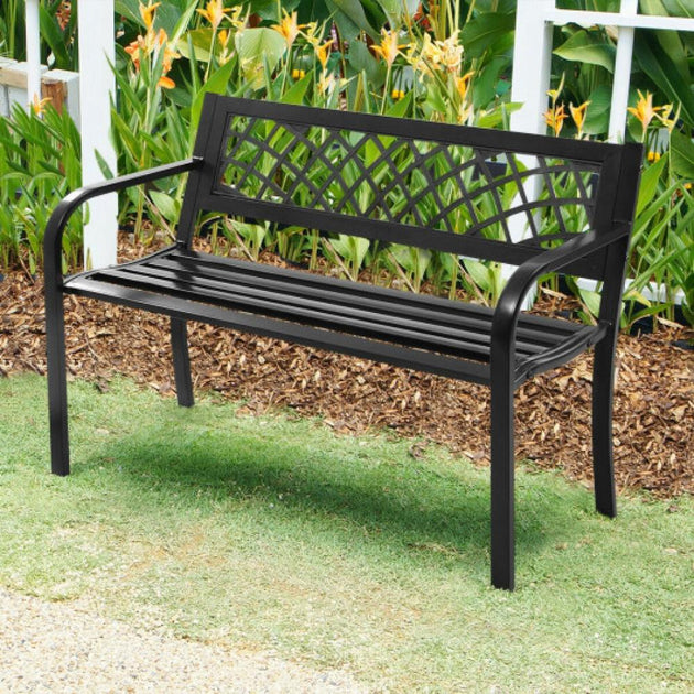 Hivvago Deck Bench Black 2