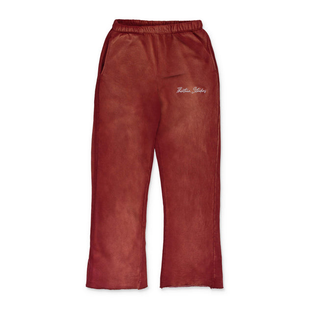 Thirteen Studios Faded Red Sweatpants Rot Small 2