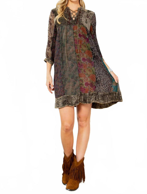 Young Threads Babydoll Dress Grey Small 2