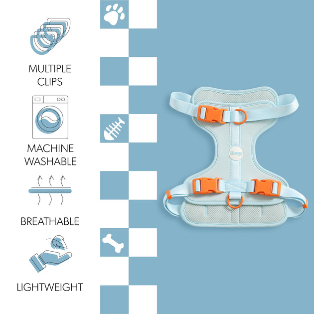 The Licker Store Arlo Pet Harness Blue Large 3