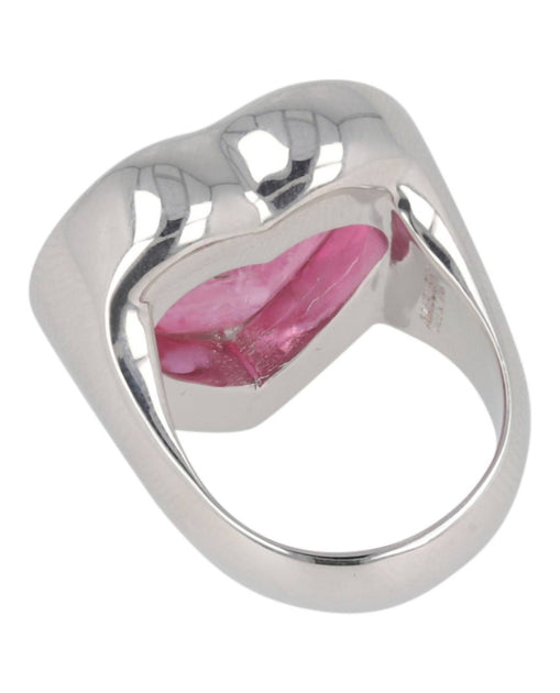 AMBUSH Heart-Stone Ring Pink One Size 3