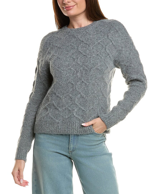 RD STYLE Beth Rundhalspullover Grau Large 2