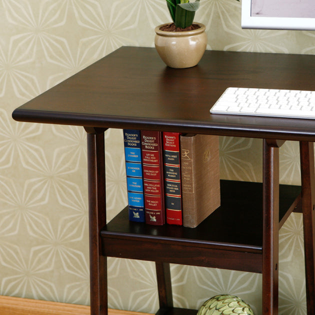 SEI Langston Desk Espresso 4